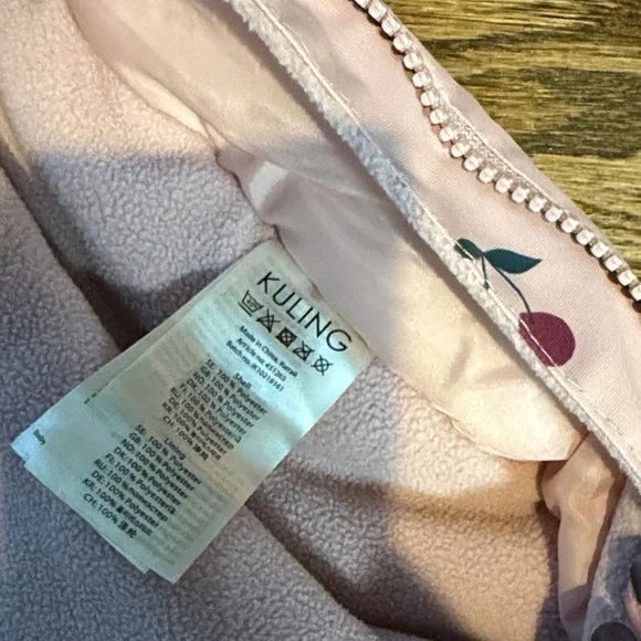 Kuling kids Pink Cherry Print Snowsuit - Picture 5 of 8